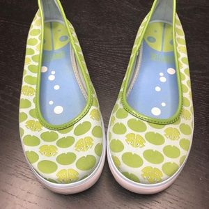 Eleanor Keds with frogs and lily pads size 8.5